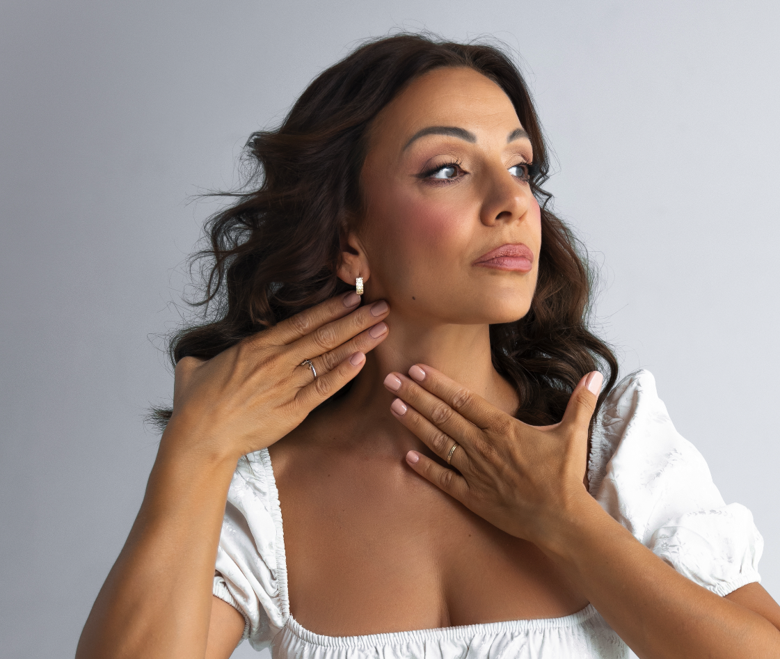 Facial fitness exercise demonstration